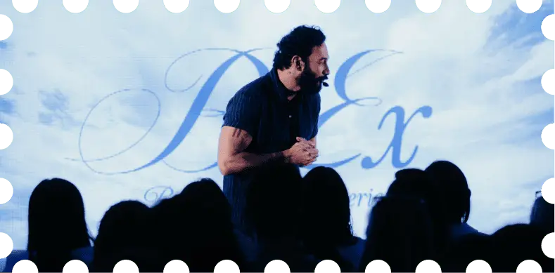 Palestrante Gil Pinna durante o evento BrEx